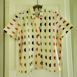 NWT Po-em Utile Top in Color Moons